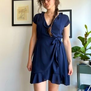 Sunday Best RUFFLE WRAP DRESS | Aritzia